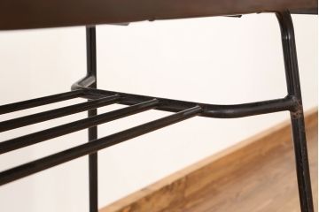 アンティーク家具　アンティーク　古材天板のアイアンテーブル(作業台、机)