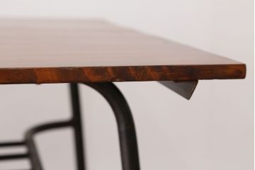 アンティーク家具　アンティーク　古材天板のアイアンテーブル(作業台・机)?