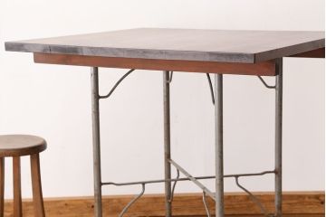 アンティーク家具　アンティーク　折り畳み式テーブル(作業台、机)