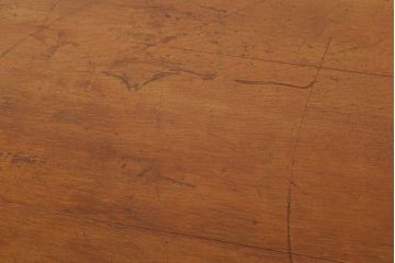 アンティーク家具　アンティーク　素敵なデザイン!古いナラ材のシンプルなダイニングテーブル(作業台・机)