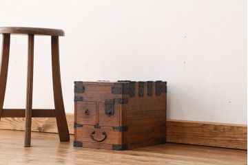 アンティーク家具　古民具・骨董　味のある硯箱(小引き出し)