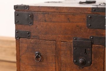 アンティーク家具　古民具・骨董　味のある硯箱(小引き出し)