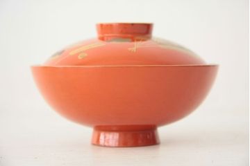 アンティーク雑貨　アンティーク　大正〜昭和初期!古い蒔絵の木製お椀など11点(漆器)