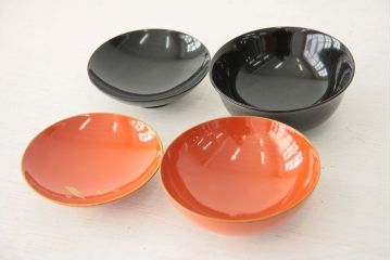 アンティーク雑貨　アンティーク　大正〜昭和初期!古い蒔絵の木製お椀など11点(漆器)