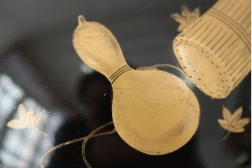 アンティーク雑貨　アンティーク　大正〜昭和初期!古い蒔絵の木製お椀など11点(漆器)