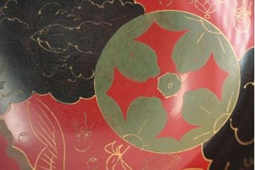 アンティーク雑貨　アンティーク　大正〜昭和初期!古い蒔絵の木製お椀など11点(漆器)