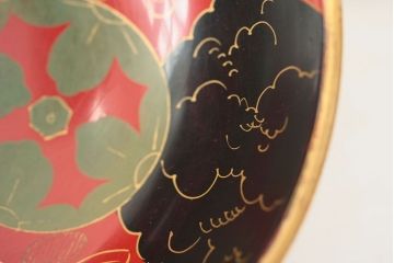 アンティーク雑貨　アンティーク　大正〜昭和初期!古い蒔絵の木製お椀など11点(漆器)