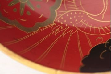 アンティーク雑貨　アンティーク　大正〜昭和初期!古い蒔絵の木製お椀など11点(漆器)