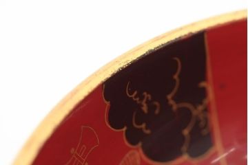 アンティーク雑貨　アンティーク　大正〜昭和初期!古い蒔絵の木製お椀など11点(漆器)