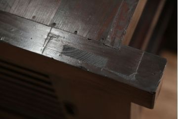 アンティーク家具　古民具・骨董　木目の素晴らしい玉杢時代箪笥サイドボード(水屋箪笥・ローチェスト)