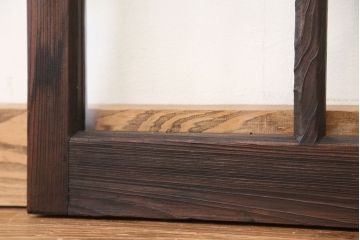 素敵なデザイン!大正ロマン　変わり型引き戸2枚セット?(建具、ガラス戸)