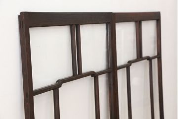 素敵なデザイン!大正ロマン　変わり型引き戸2枚セット(2)(建具、ガラス戸)