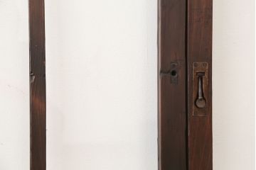 素敵なデザイン!大正ロマン　変わり型引き戸2枚セット(2)(建具、ガラス戸)
