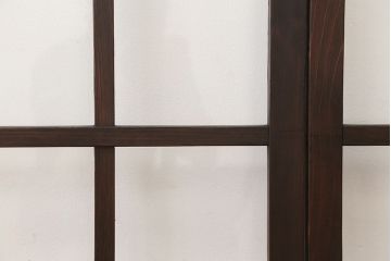 素敵なデザイン!大正ロマン　変わり型引き戸2枚セット(2)(建具、ガラス戸)