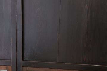 ★古民具・骨董　組子ガラス帯戸　2枚セット