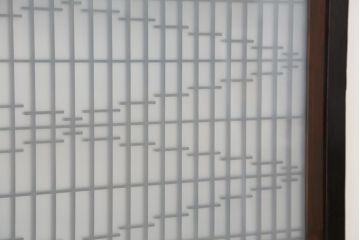 ★古民具・骨董　組子ガラス帯戸　2枚セット