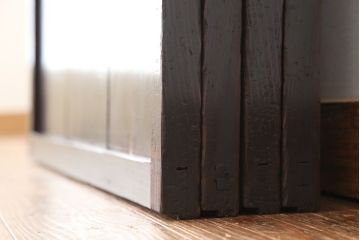 古民具・骨董　組子ガラス帯戸　4枚セット