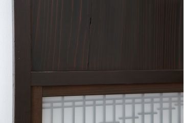 古民具・骨董　組子ガラス帯戸　4枚セット