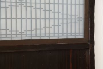 古民具・骨董　組子ガラス帯戸　4枚セット