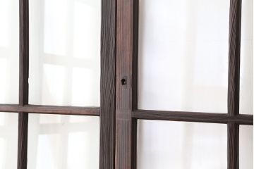 アンティーク　大正ロマン　変わり型ガラス戸　4枚セット?(建具、引き戸)