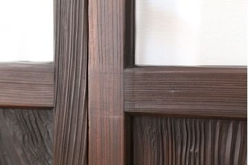 アンティーク　大正ロマン　変わり型ガラス戸　4枚セット?(建具、引き戸)