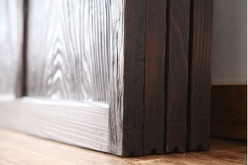 アンティーク　大正ロマン　変わり型ガラス戸　4枚セット?(建具、引き戸)