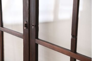 アンティーク　大正ロマン　変わり型ガラス戸　4枚セット?(建具、引き戸)