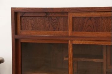 アンティーク家具　アンティーク　古い欅材の小さな茶箪笥