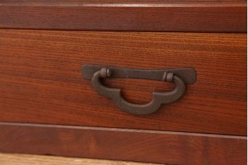 アンティーク家具　アンティーク　古い欅材の小さな茶箪笥