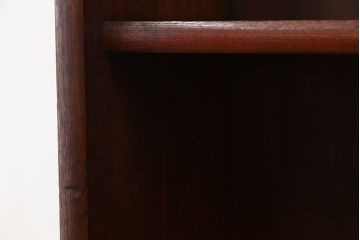 アンティーク家具　アンティーク　古い栓材のシンプルな本棚(飾り棚)