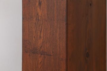 アンティーク家具　アンティーク　古い栓材のシンプルな本棚(飾り棚)