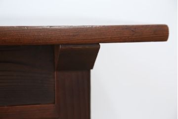 アンティーク家具　古民具・骨董　古い木の小振りな平机(テーブル)