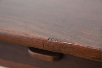 アンティーク家具　古民具・骨董　古い木の小振りな平机(テーブル)