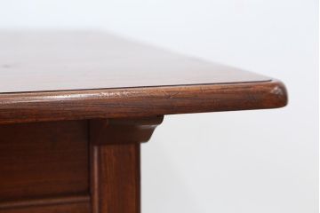 アンティーク家具　アンティーク　総欅!最高級上質な両面引き出し平机(テーブル)