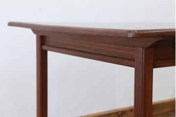 アンティーク家具　アンティーク　総欅!最高級上質な両面引き出し平机(テーブル)
