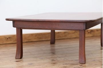 アンティーク家具　アンティーク　古い木の角ちゃぶ台