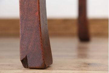アンティーク家具　アンティーク　古い木の角ちゃぶ台