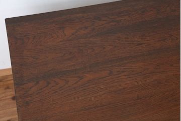 アンティーク家具　アンティーク　素敵なデザイン!古いタモ材の片袖机