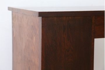 アンティーク家具　アンティーク　素敵なデザイン!古いタモ材の片袖机