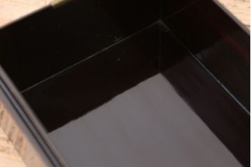 アンティーク雑貨　漆の素敵な金具付き収納箱(文箱・硯箱)