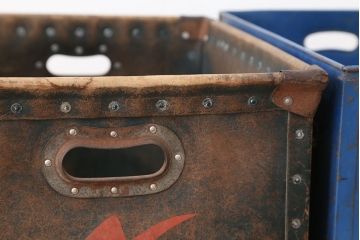 アンティーク雑貨　昭和レトロ　ボテ箱2個セット