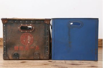 アンティーク雑貨　昭和レトロ　ボテ箱2個セット
