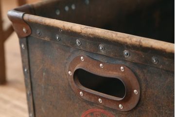 アンティーク雑貨　昭和レトロ　ボテ箱2個セット