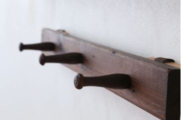 アンティーク雑貨　アンティーク　壁掛け帽子かけ　2個セット