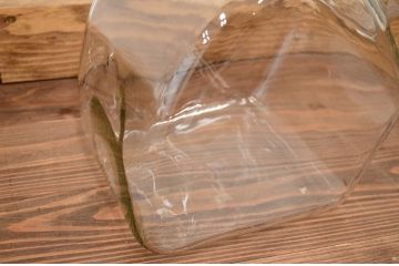 アンティーク雑貨　昭和レトロ　古い駄菓子屋のガラス瓶(ビン)2個セット