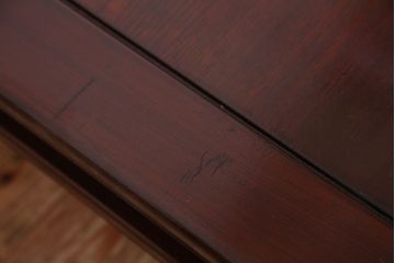 アンティーク家具　アンティーク　古い欅材のシンプルな座卓(テーブル)