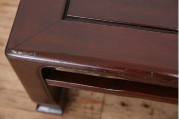アンティーク家具　アンティーク　古い欅材のシンプルな座卓(テーブル)