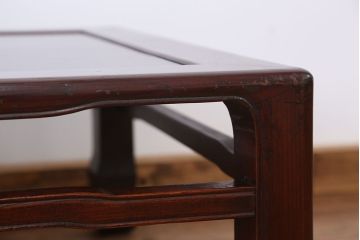 アンティーク家具　アンティーク　古い欅材のシンプルな座卓(テーブル)