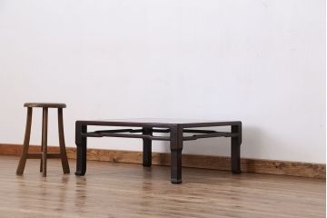アンティーク家具　古民具・骨董　時代物　上質な唐木座卓(テーブル)