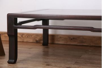 アンティーク家具　古民具・骨董　時代物　上質な唐木座卓(テーブル)